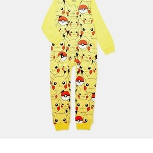 Brand New Pokemon Yellow and Red Footies One Piece size 10/12